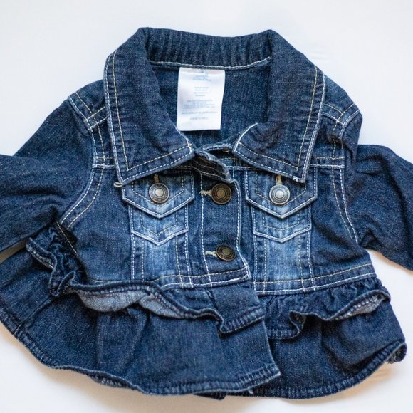 Baby jeans jacket size 3-6 months - Picture 1 of 3